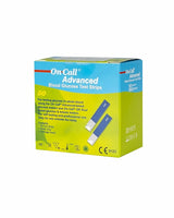 On Call Advanced Strips 50'S glucose check