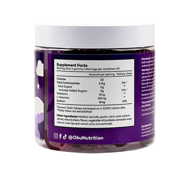 Obu Extra Strength Sleep 60 Gummies