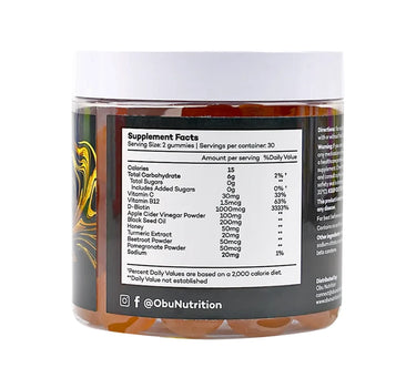 Obu Black Seed Oil Gummies with Honey Flavor 60 Pcs