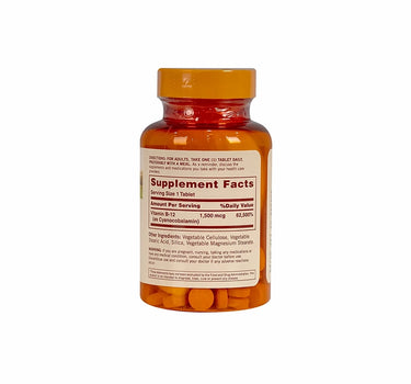 Sundown Timed Release B-12 1500 mcg 60 Tabs