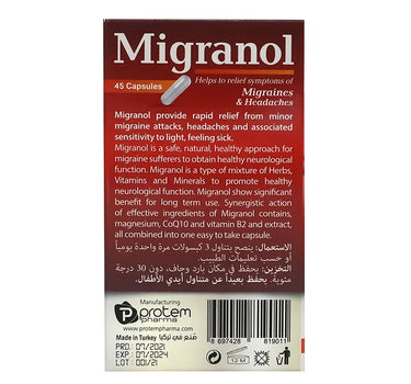 Migranol 45 Caps