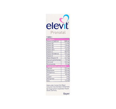 Elevit Pronatal 30 Tabs