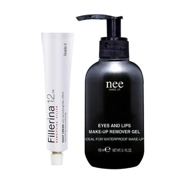 Fillerina Night Filler Cream 3 + Nee Eye & Lip Makeup Remover Pack