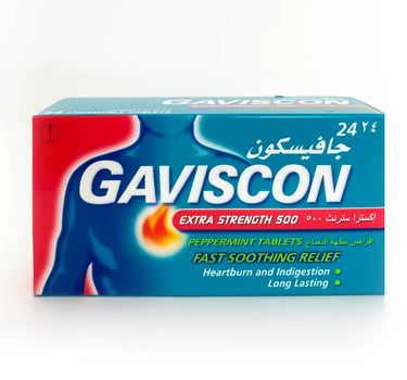 Gaviscon Extra 24 Chewable Tabs For Acidity and Heartburn