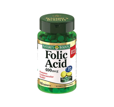 Natures Bounty Folic Acid 400Mcg 100 Tabs