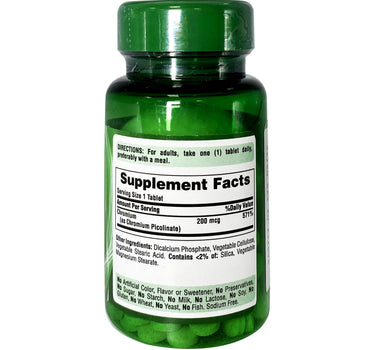 P.Pride Chromium Picolinate 200 Mcg Tabs 100'S for weight loss