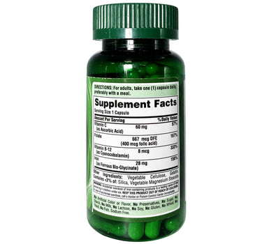 P.Pride Easy Iron 28Mg Caps 90'S for anemia