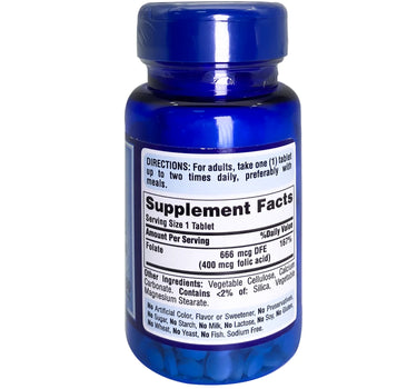 P.Pride Folic Acid 400Mcg Tabs 250'S for anemia