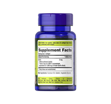 P.Pride Garlic Oil 1000 Mg Caps 100'S to Supports heart health