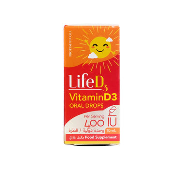 Life D3 Vitamin D3 400Iu Oral Drops 10 ml