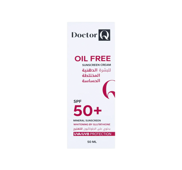 Dr Q Whitening SPF 50+ Oil Free Sunscreen Cream 50 ml
