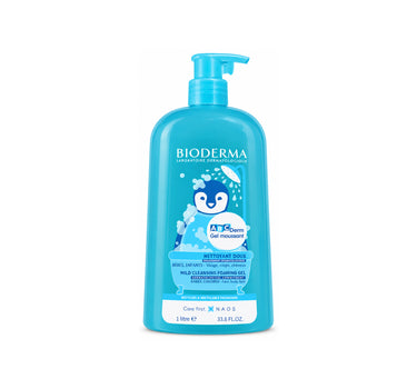 Bioderma ABC Derm Foaming Gel 1 Litre - Gentle Skin Cleanser for Kids