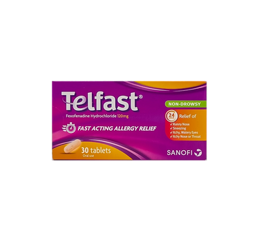 Telfast 120 mg 30 Tabs