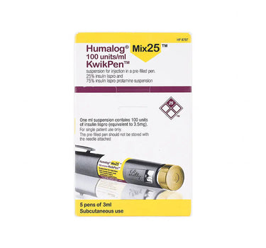 Humalog Mix25 Inj 100 U/ML Kwik Pen 5