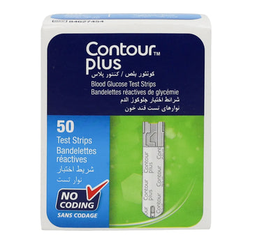Bayer Contour Plus Strips 50'S sugar blood test