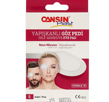 Cansin Plast Eye Pad 5.8 X 8.3 cm 5 Pcs