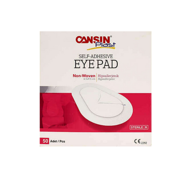 Cansin Plast Eye Pad 6.5 X 9.5 cm 50 Pcs