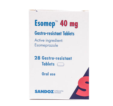 Esomep 40 mg Tabs 28'S for heartburn