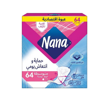 Nana Dailies Fresh Regular Deo Liners Economy Pack 64 Pcs