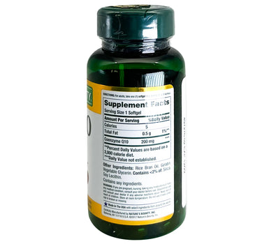 Natures Bounty Co Q-10 200 mg Softgels  45'S For a healthy heart