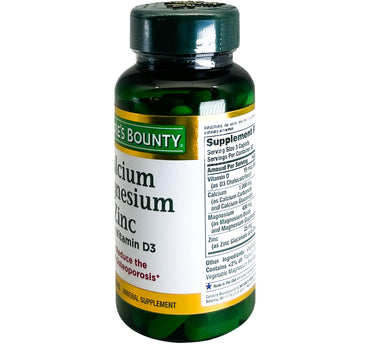 Natures Bounty Cal/Mag/Zinc Tabs 100'S 204290