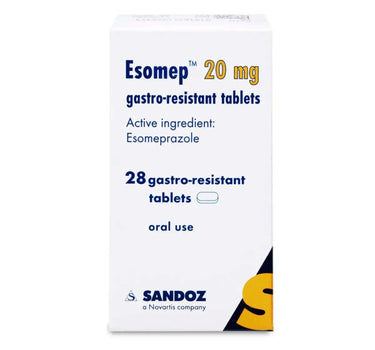 Esomep 20 mg Tabs 28'S for heart burn