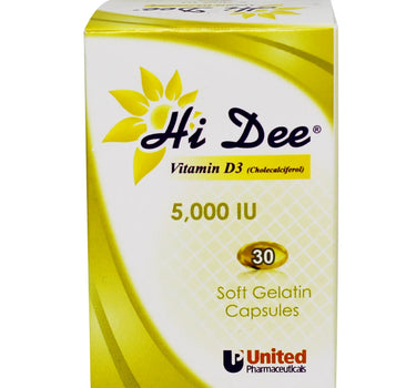 Hi Dee 5000 IU Caps 30'S vitamin D deficiency