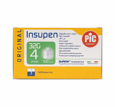Pic Insupen Pen Needles 32G*4 mm 100 Pcs
