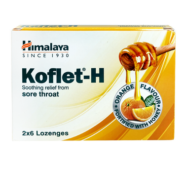 Himalaya Koflet-H Orange Flavour 12 Lozenges