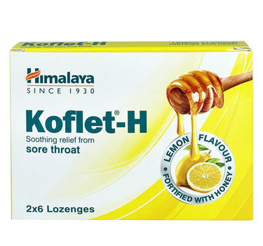 Himalaya Koflet-H lemon Flavour 12 Lozenges