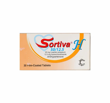 Sortiva H 50/12.5 mg Tabs 30'S For Hypertension