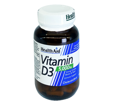 هيلث ايد فيتامين دال 5000 وحده دولية 30 كبسولة