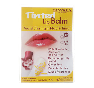Mavala Tinted Lip Balms Vanilla & Berry Duo Kit Offer