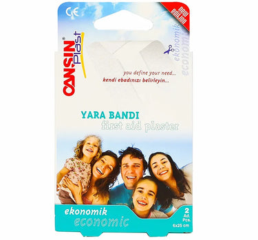 Cansin Plast First Aid Plaster Economic 6 X 25cm 2 Pcs