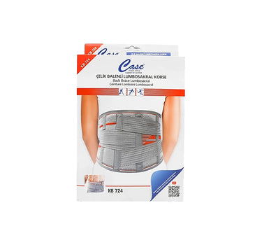 Case Back Brace Lumbosacral Gray KB 724 L-XXL
