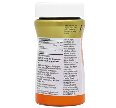Nature's Bounty Vitamin C + Zinc 60 Gummies Orange Flavour