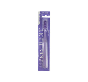 بريزيدنت ديفينس فرشاة أسنان متوسطة 1 قطعة