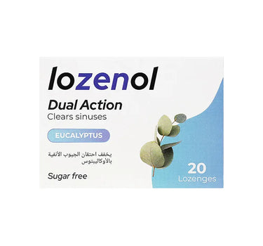 Lozenol Clear Sinuses Eucalptus Sugar Free 20 Lozenges