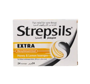 Strepsils Extra Honey & Lemon Lozenges 24'S