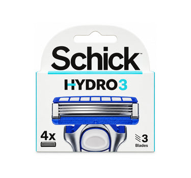 شيك للرجال Hydro3 حماية البشرة الحساسة 3 شفرات 4 قطع