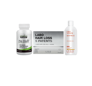 Labo Hair Loss 5 Patents Woman + Labo Shampoo Volumizing Woman + Pro Hair