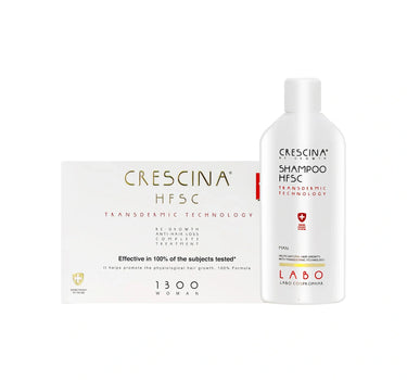 OFFER CRESCINA TRANSDERMIC COMPLET 1300 woMAN 10+10 And Transdermic man shampoo