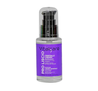 Vitalcare Pro Liscio Discipline Liquid Crystals - With Linseed, Camellia Oil For Frizzy, Difficult To Smooth Hair 50ml