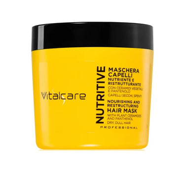 Vitalcare Nutritive Nourishing And Restructuring Hair Mask With Plant Ceramides And Panthenol For Dry, Dull Hair 500ml