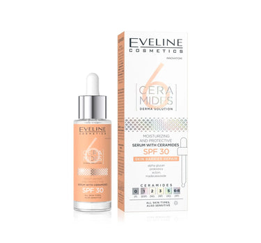 Eveline 6 Ceramides Moisturizing And Protective Serum Spf 30 30ml