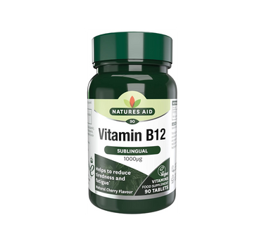 Natures Aid Vitamin B12 Sublingual 90 Tablets