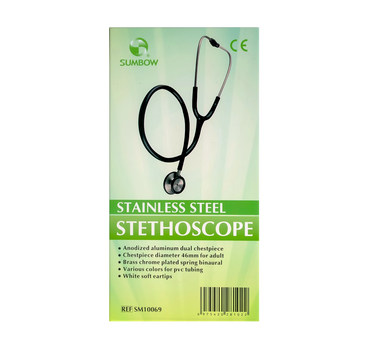 Sumbow Stethoscope Stainless Steel Dual Head