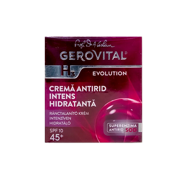 Gerovital H3 Anti Wrinkle 45+ Highly Moisturizing Spf10 Cream 50Ml