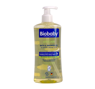 Biobaby Atocare Bath & Shower Oil Very Dry & Sensitive Skin 500Ml