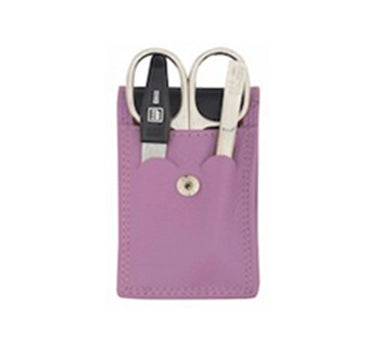 Erbe Solingen-Manicure Case3Pc Lavender Leather # 99263